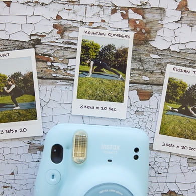 instax Mini 11 ile Evde Egzersiz Programı