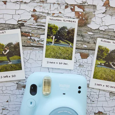 instax Mini 11 ile Evde Egzersiz Programı